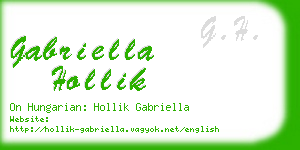 gabriella hollik business card